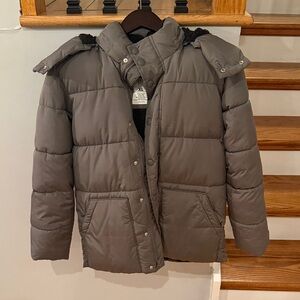Boys SZ XL GAP Gray Puffer Jacket